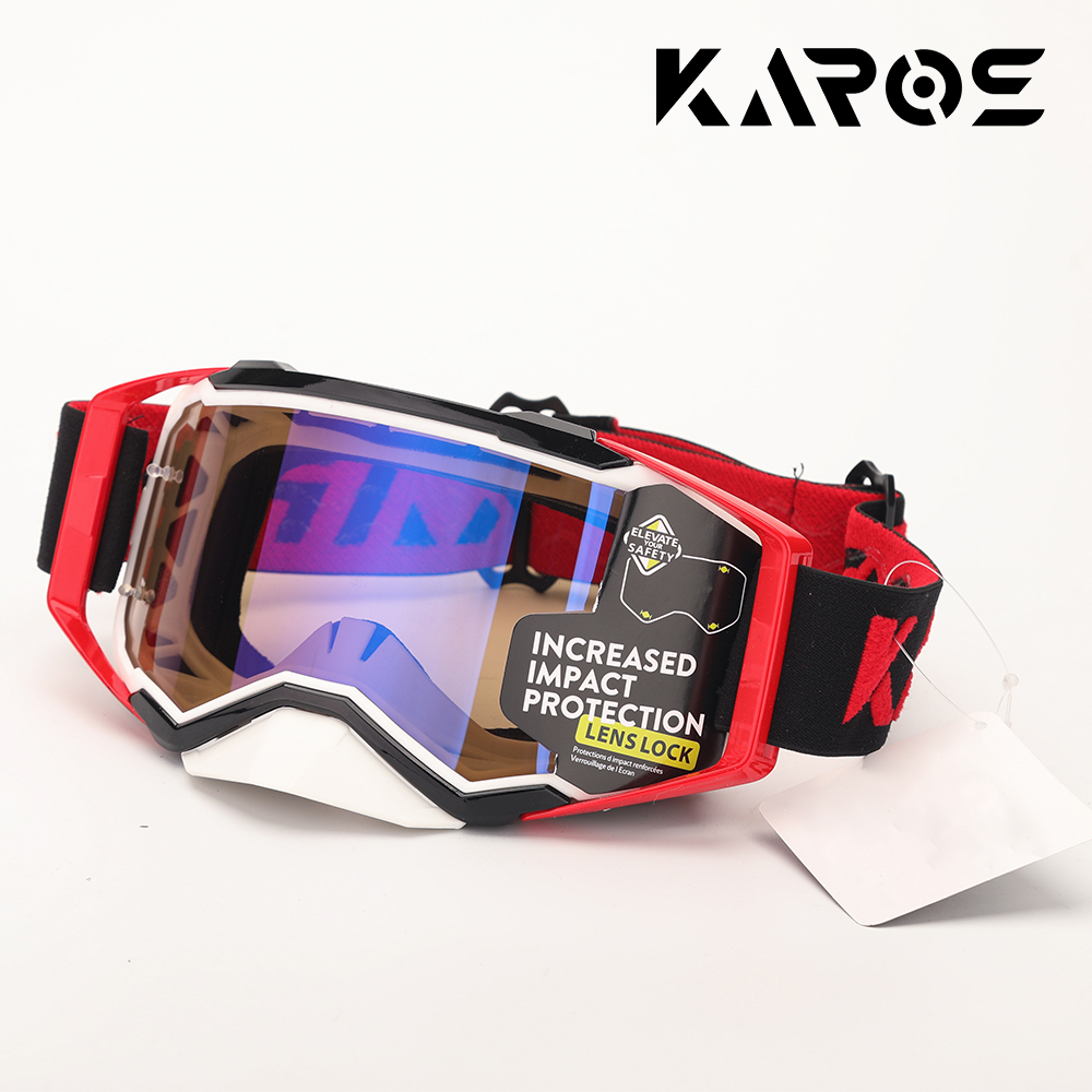 Mountain Biking Glasses - คารอส โมโตครอสแว่นตาขี่มอเตอร์ไซค์ UV400 ป้องกันลม MX หมวกกันน็อคมอเตอร์ไซค์แว่นตา