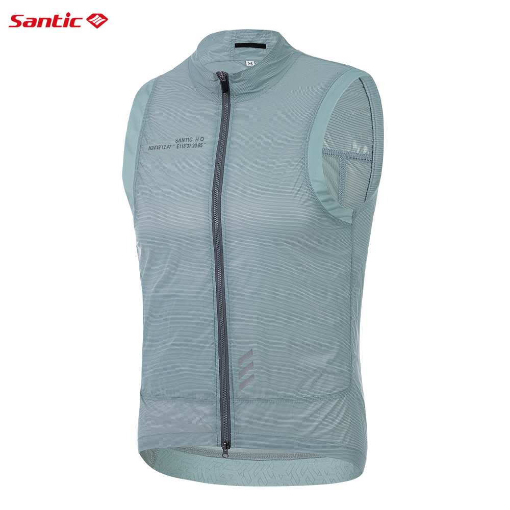 Mountain Biking Vest - เสื้อปั่นจักรยานซานติคเสื้อกั๊กชุดปั่นจักรยานฤดูร้อนเสื้อกั๊กปั่นจักรยานแบบกันลมน้ำหนักเบาพิเศษสำหรับผู้ชายและผู้หญิง