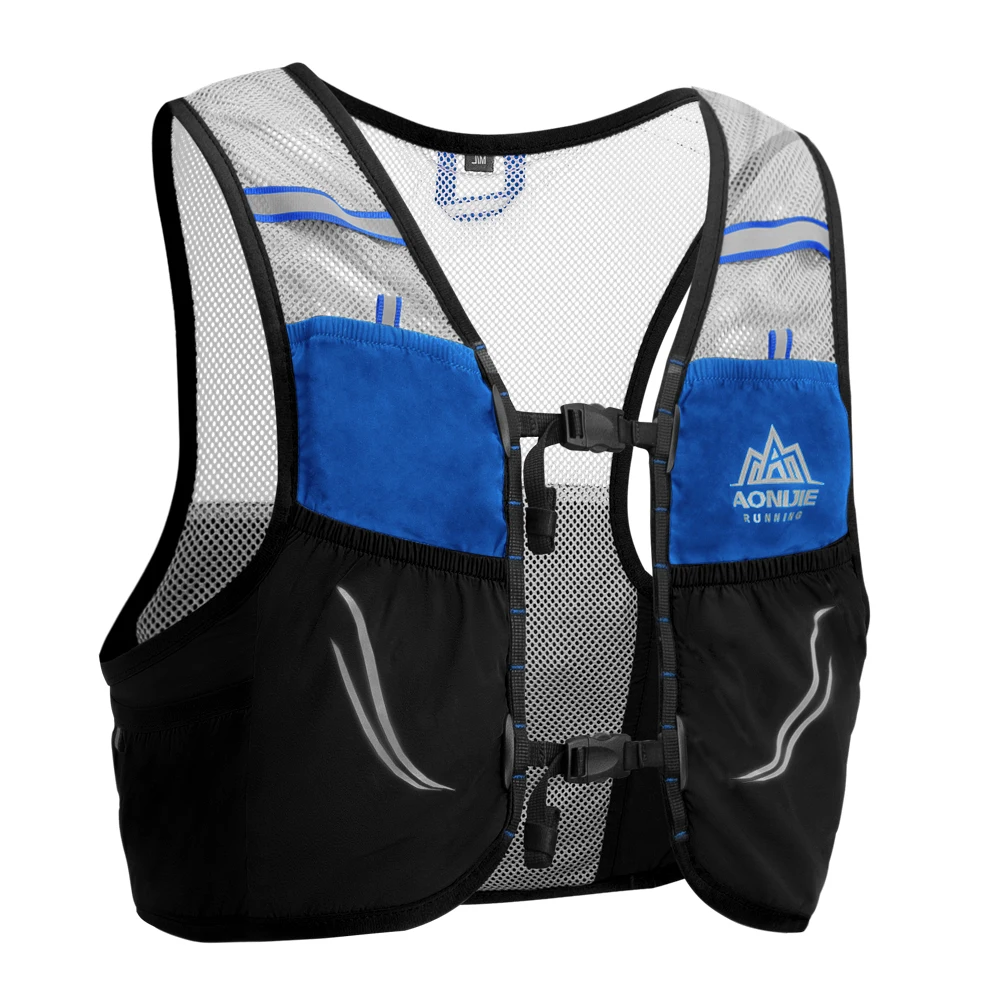 Mountain Biking Vest - AONIJIE C932น้ำหนักเบากระเป๋าเป้สะพายหลังวิ่งเสื้อกั๊กไนลอนHydration Packกระเป๋าขี่จักรยานมาราธอนแบบพกพาUltralight 2.5L