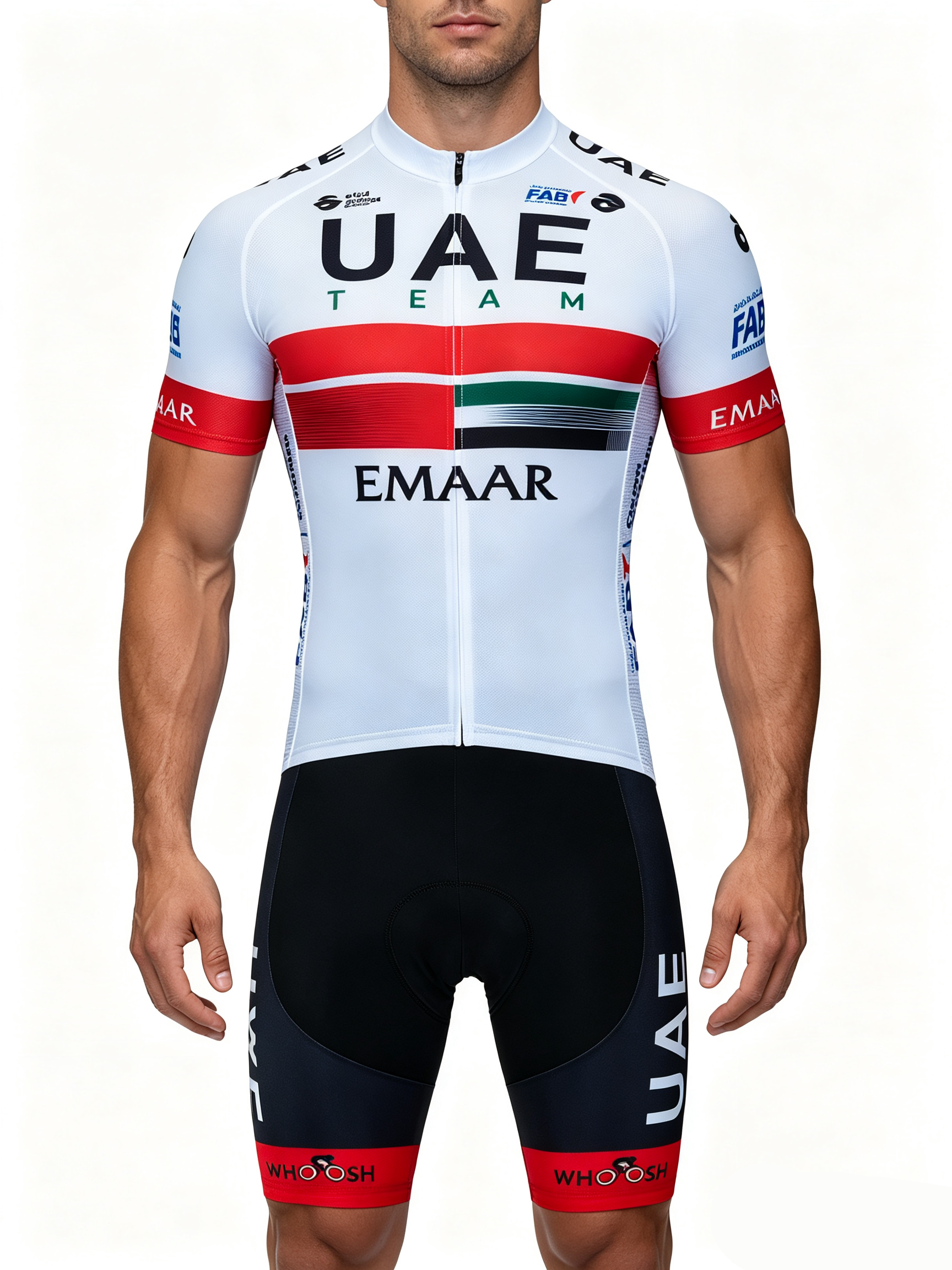Mountain Biking Wallpaper - ชุดเสื้อจักรยาน UAE ปี 2026 แบบคลาสสิก ชุดกางเกงขาสั้นปั่นจักรยานเสือภูเขาแบบสะท้อนแสง