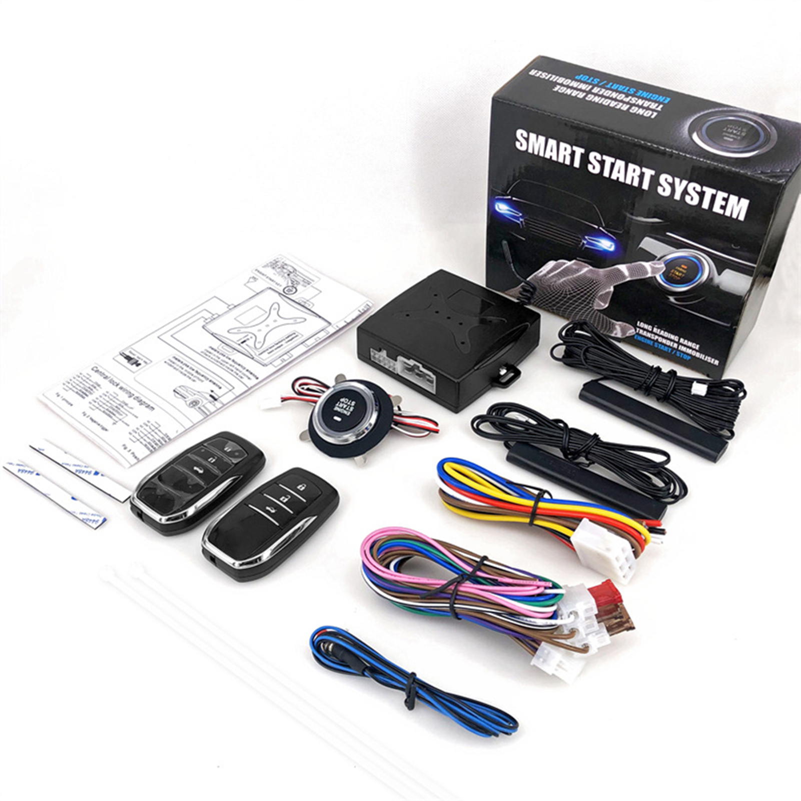 Dropper Post Remote - 12V Keyless Entry System รถเริ่มต้นและหยุดปุ่มชุดพวงกุญแจ Central