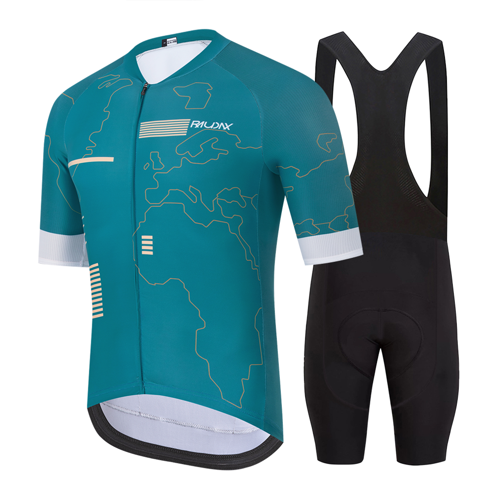 Mountain Biking Wallpaper - ชุดเสื้อเจอร์ซีย์ปั่นจักรยานแขนสั้น Raudax สำหรับผู้ชาย ชุด MTB Maillot