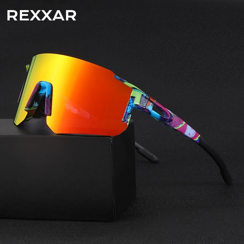 Mountain Biking Glasses - REXXAR ใหม่แว่นตาปั่นจักรยานแว่นตากันแดดผู้ชาย UV400 แว่นตากีฬากลางแจ้งแว่นตา MTB จักรยานผู้หญิงขี่เดินป่าแว่นตากันแดด