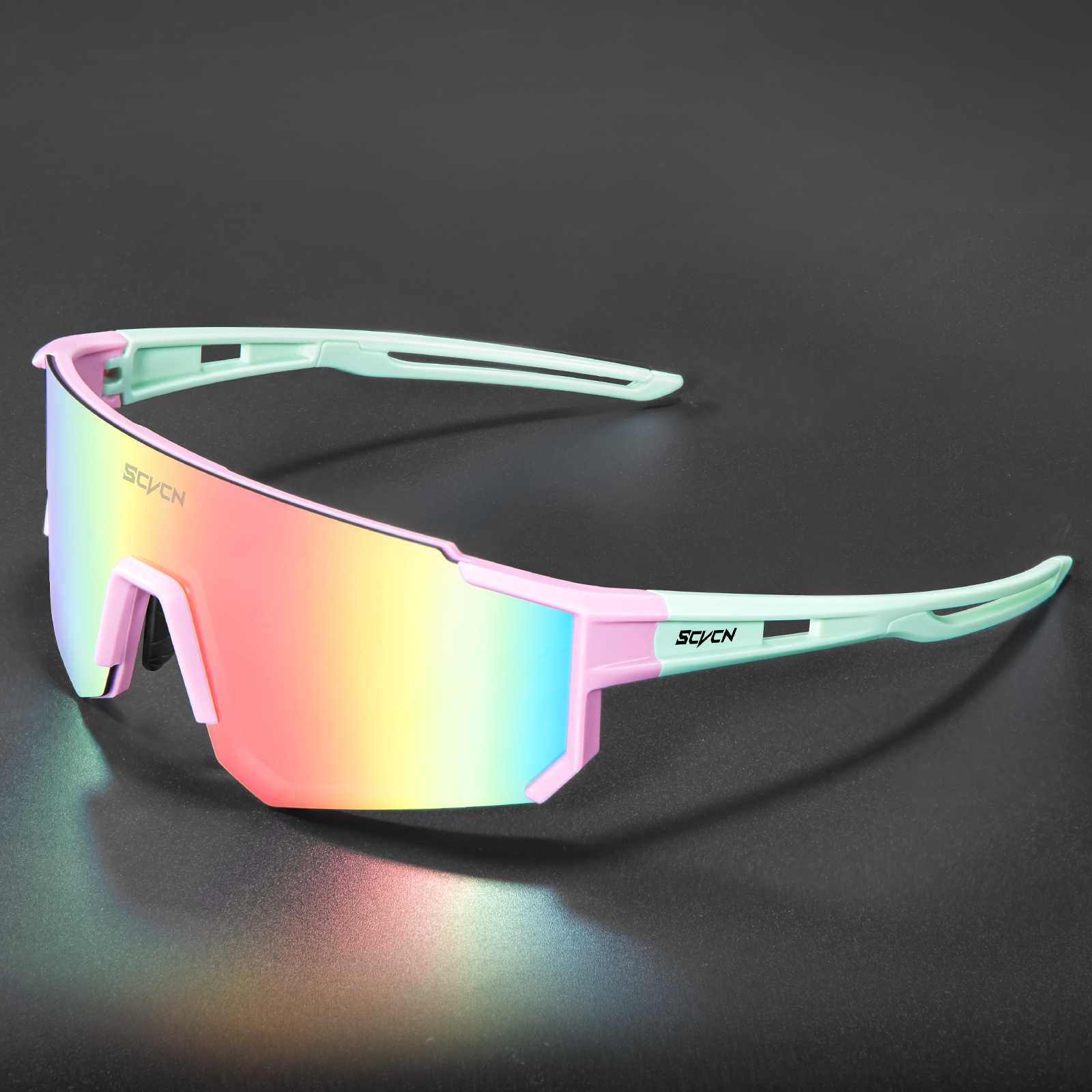 Mountain Biking Glasses - SCVCN ใหม่กลางแจ้งขี่จักรยานแว่นตากันแดดผู้ชายผู้หญิง MTB ขับรถจักรยานแว่นตากีฬาปีนเขาแว่นตาป้องกันจักรยาน UV400 แว่นตา
