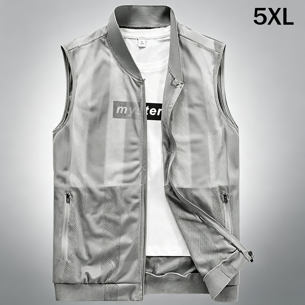 Mountain Biking Vest - เสื้อกั๊กตาข่ายฤดูร้อนแห้งเร็วสำหรับผู้ชาย ระบายอากาศได้ดี มีหลายกระเป๋า เหมาะสำหรับปีนเขา ตกปลา ทำงาน