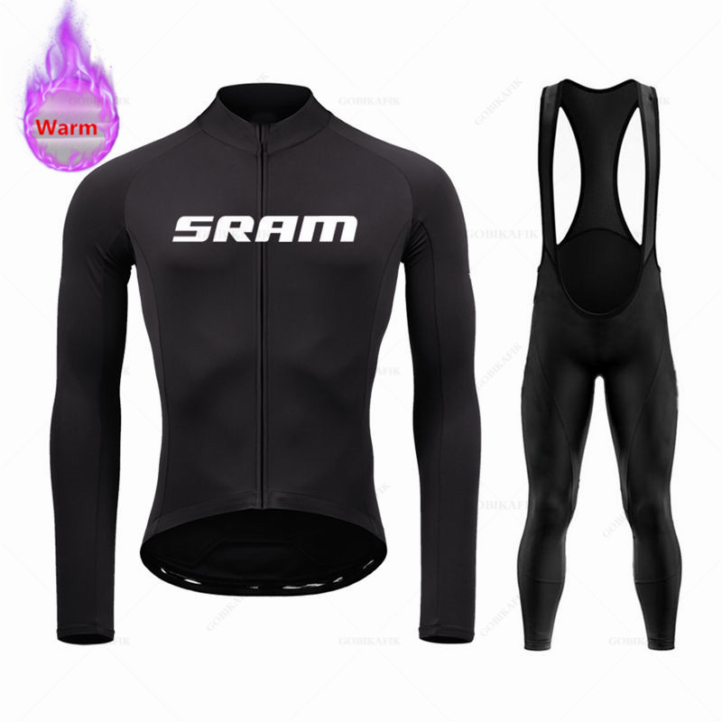 Mountain Biking Wallpaper - SRAM ชุดทีมเสื้อเจอร์ซีย์นักปั่นขนแกะชุดแขนยาวชุดเสื้อเจอร์ซีย์ทีมเสื้อผ้าปั่นจักรยานปั่นจักรยานเสือภูเขากางเกงปั่นจักรยานชุดฤดูหนาว