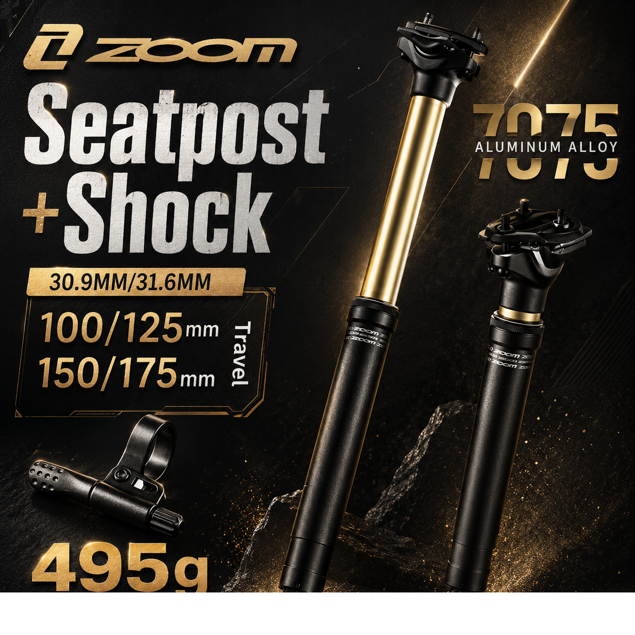หลักอานจักรยาน ZOOM Suspension - Dropper Post Remote บทวิจารณ์และราคา