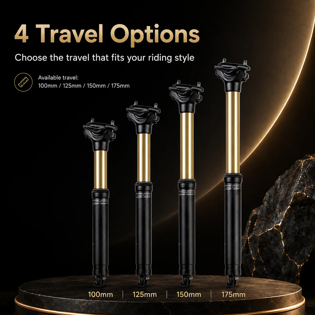 หลักอานจักรยาน ZOOM Suspension - Dropper Post Remote บทวิจารณ์และราคา