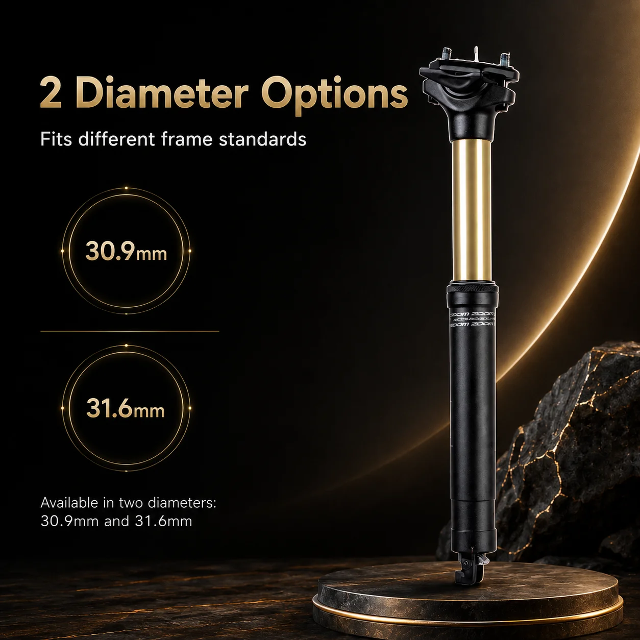หลักอานจักรยาน ZOOM Suspension - Dropper Post Remote บทวิจารณ์และราคา