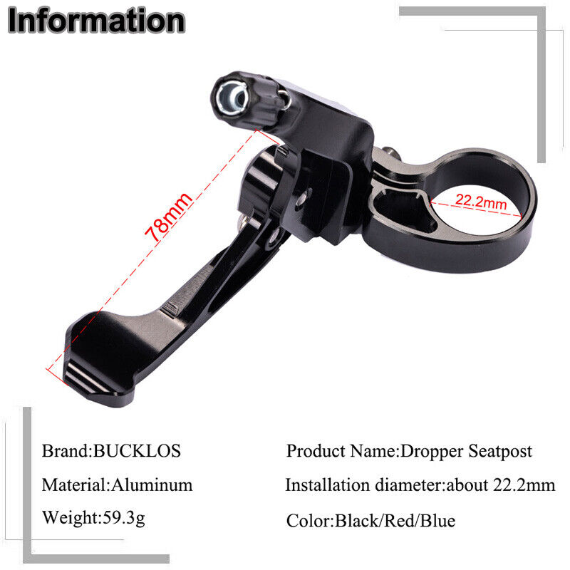 BUCKLOS Telescopic Seatpost Co - Dropper Post Remote บทวิจารณ์และราคา