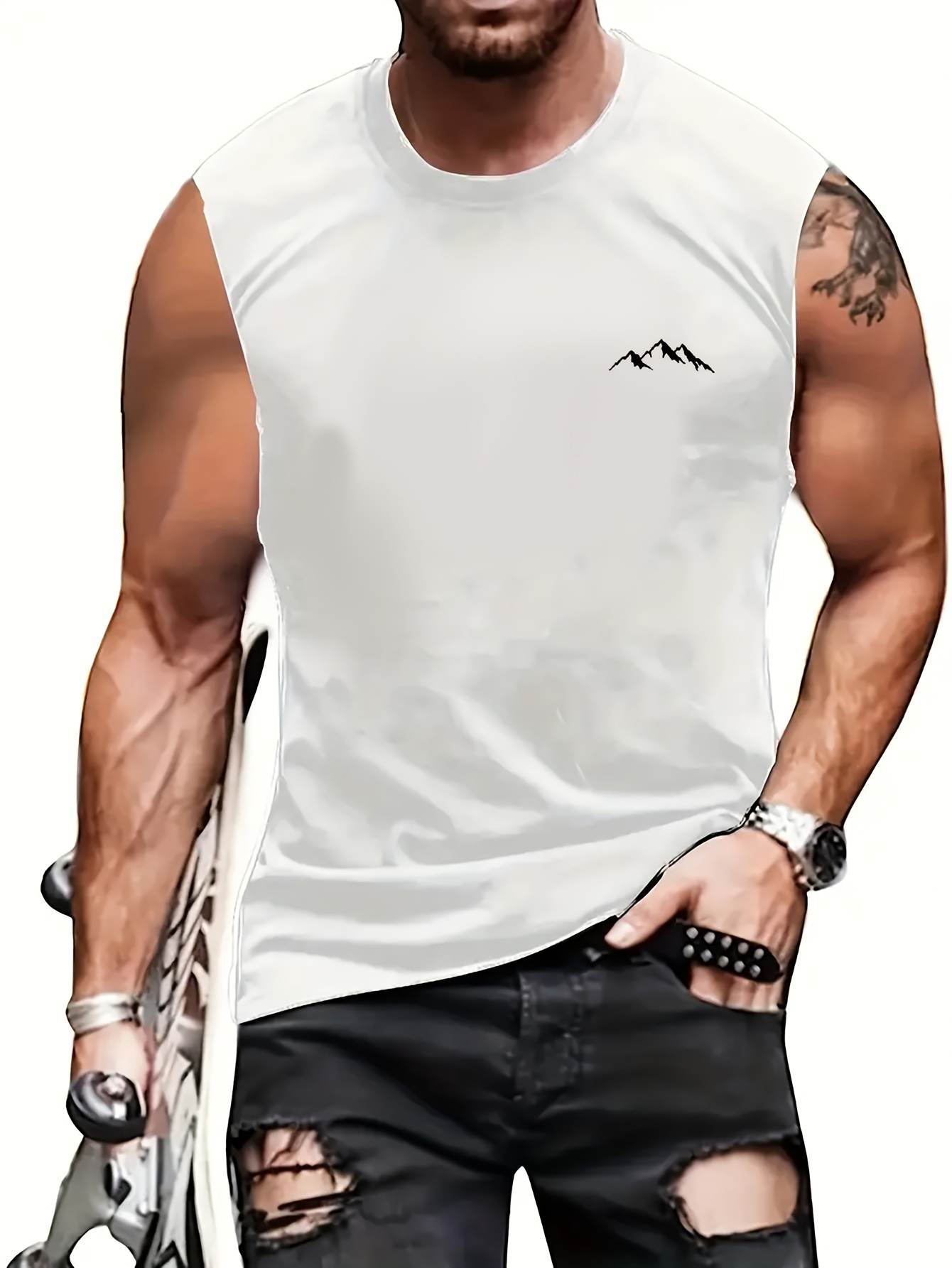 ผู้ชายฤดูร้อนสบายๆกีฬาฟิตเนสหล - Mountain Biking Vest บทวิจารณ์และราคา