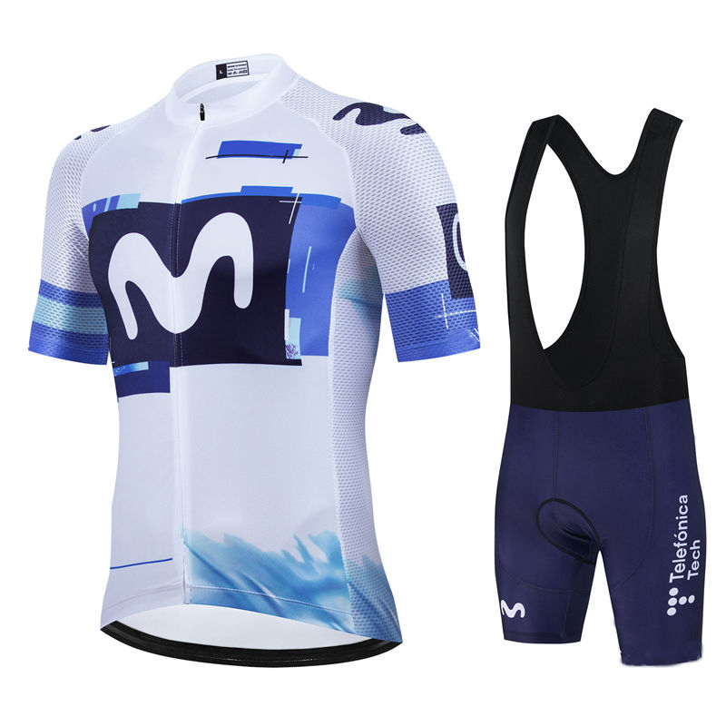 Movistar ทีม Pro ฤดูร้อนชุดขี่ - Mountain Biking Uniform บทวิจารณ์และราคา