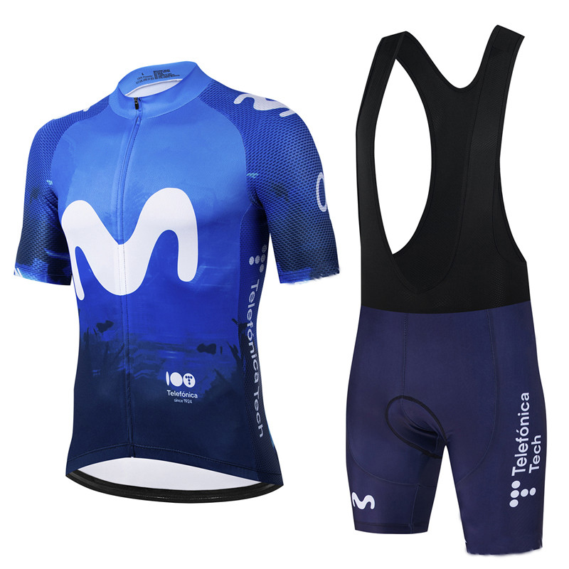 Movistar ทีม Pro ฤดูร้อนชุดขี่ - Mountain Biking Uniform บทวิจารณ์และราคา