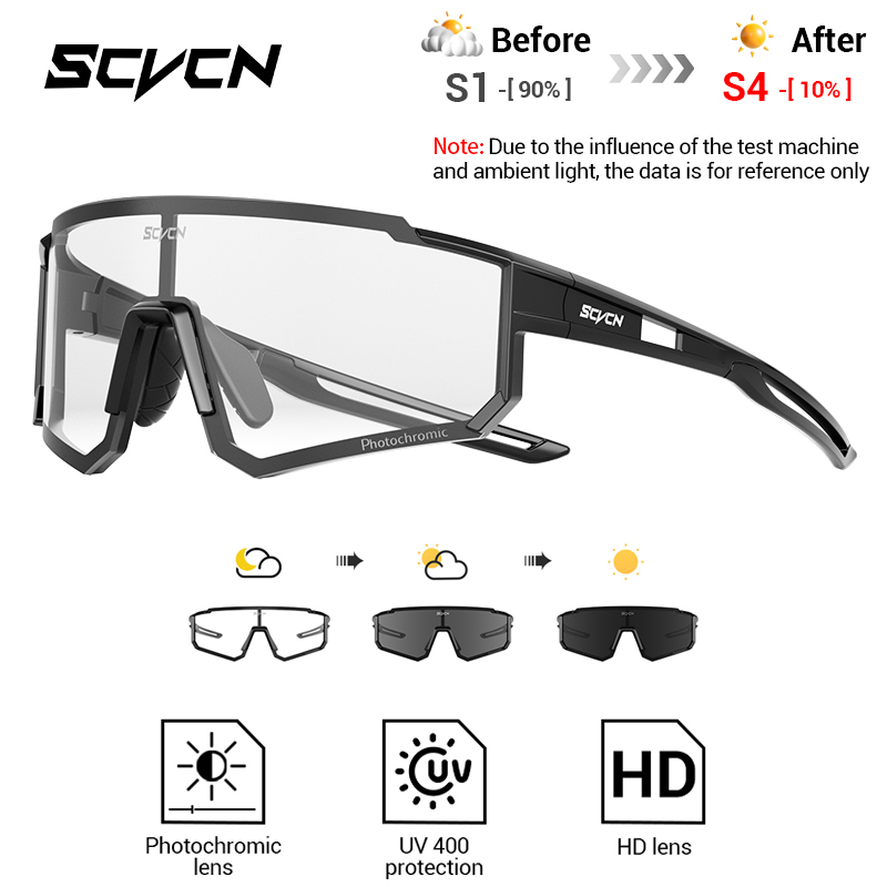 SCVCN ใหม่กลางแจ้ง Photochromi - Mountain Biking Glasses บทวิจารณ์และราคา