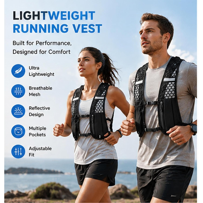 เสื้อกั๊กวิ่ง WOOJACK พร้อมช่อ - Mountain Biking Vest บทวิจารณ์และราคา