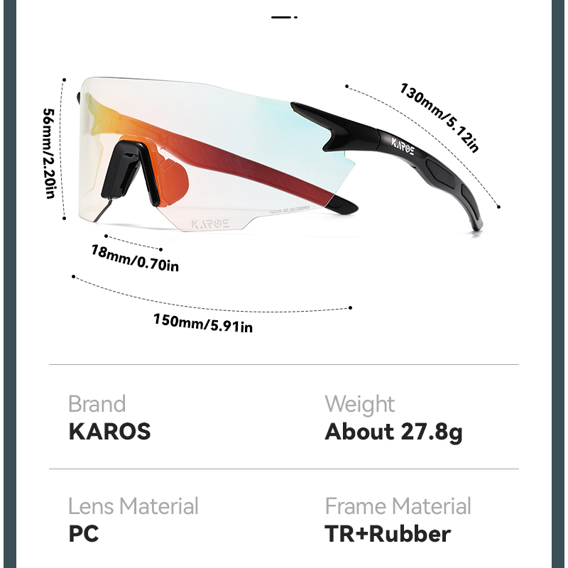 แว่นตาปั่นจักรยาน KAROS แบบเปล - Mountain Biking Glasses บทวิจารณ์และราคา