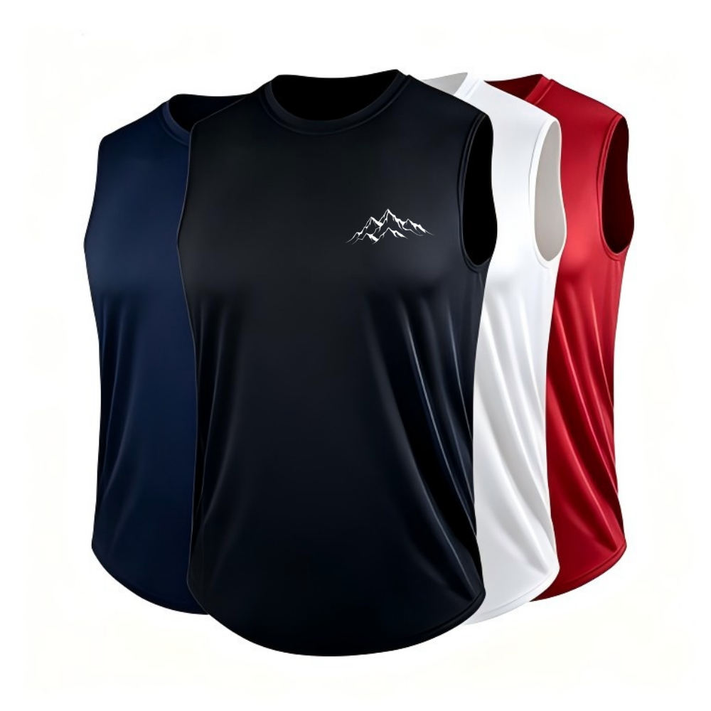 เสื้อยืดแขนกุดพิมพ์ลายภูเขาสำห - Mountain Biking Vest บทวิจารณ์และราคา