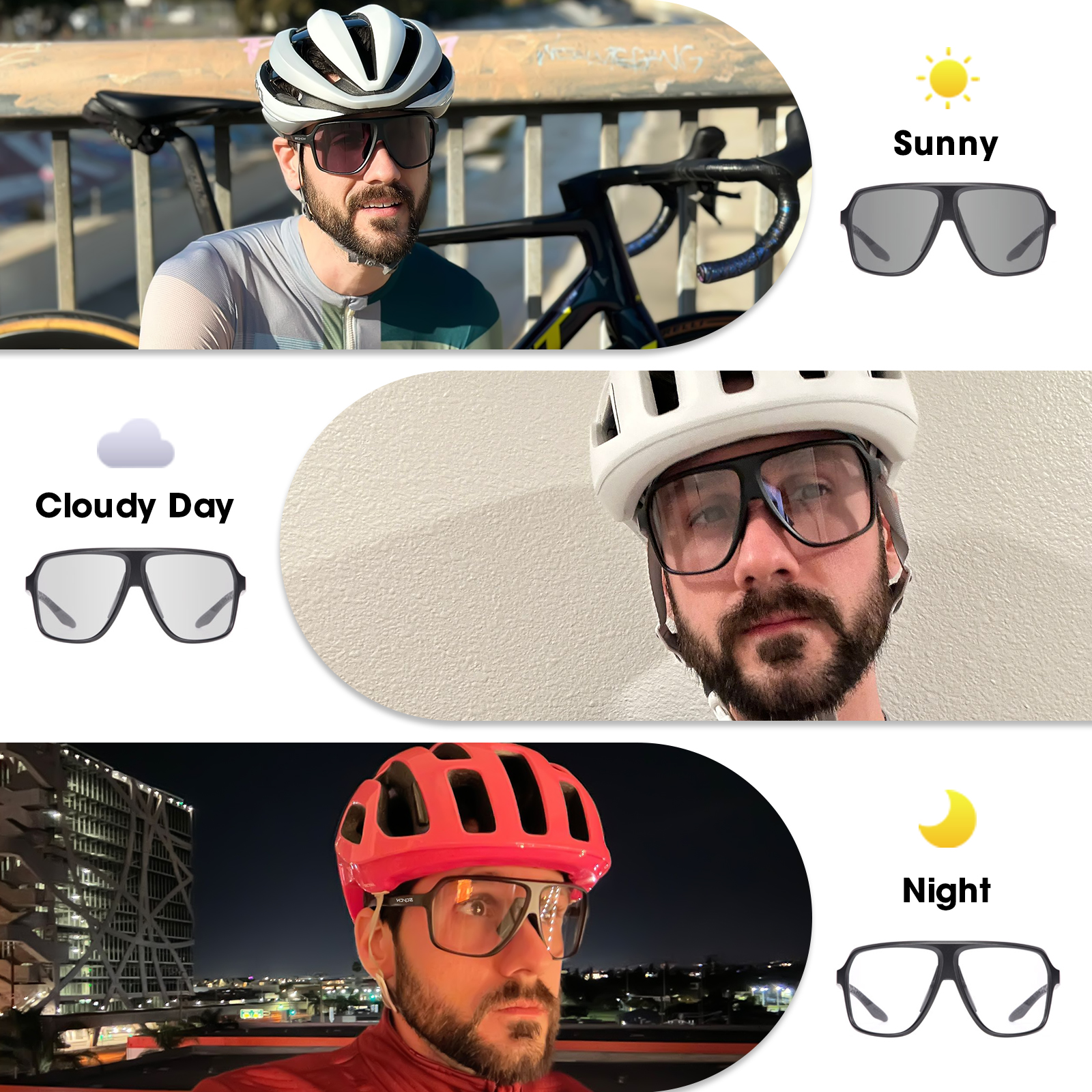 SCVCN แว่นตากันแดดสำหรับปั่นจั - Mountain Biking Glasses บทวิจารณ์และราคา