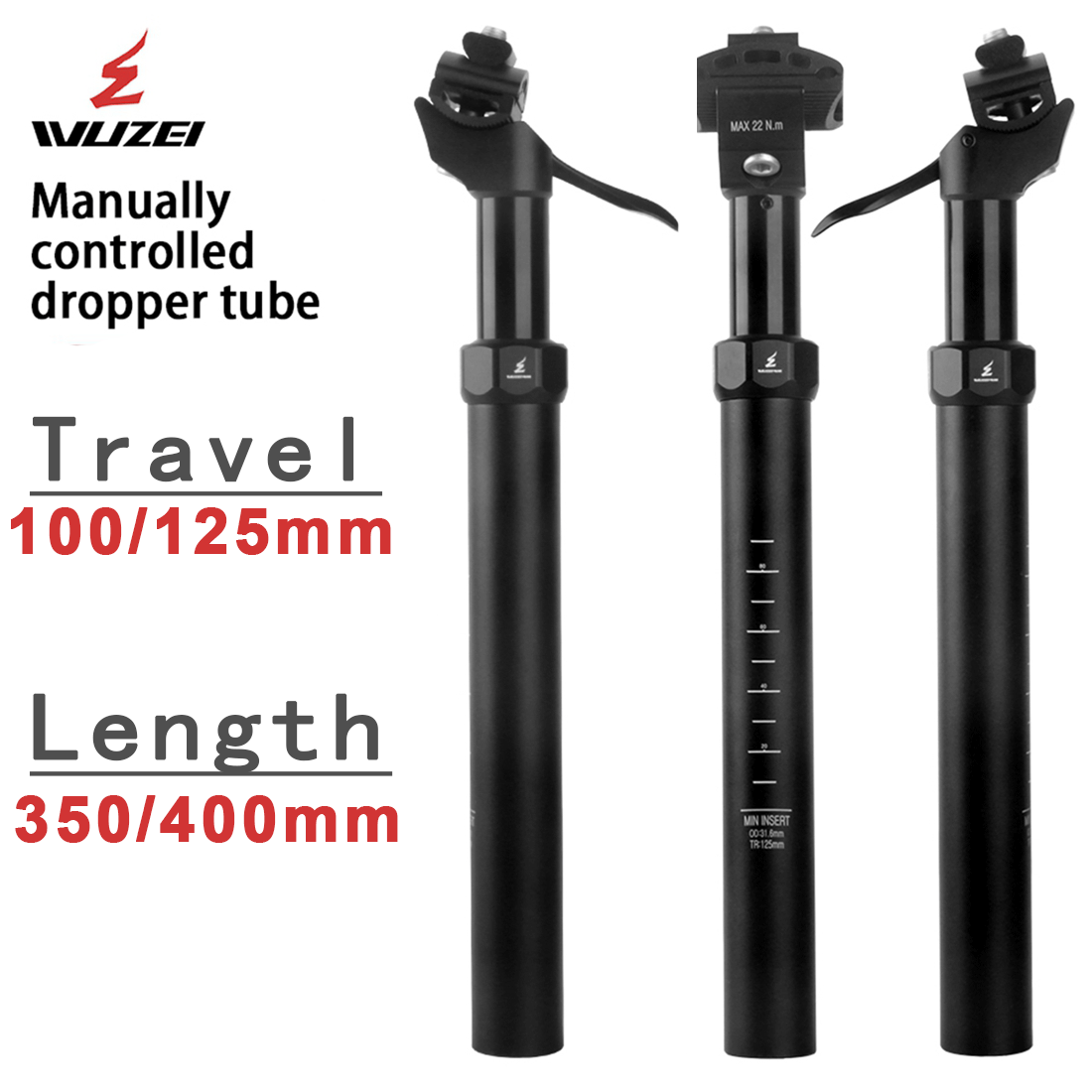 หลักอานจักรยานเสือภูเขา WUZEI  - Dropper Post Remote บทวิจารณ์และราคา