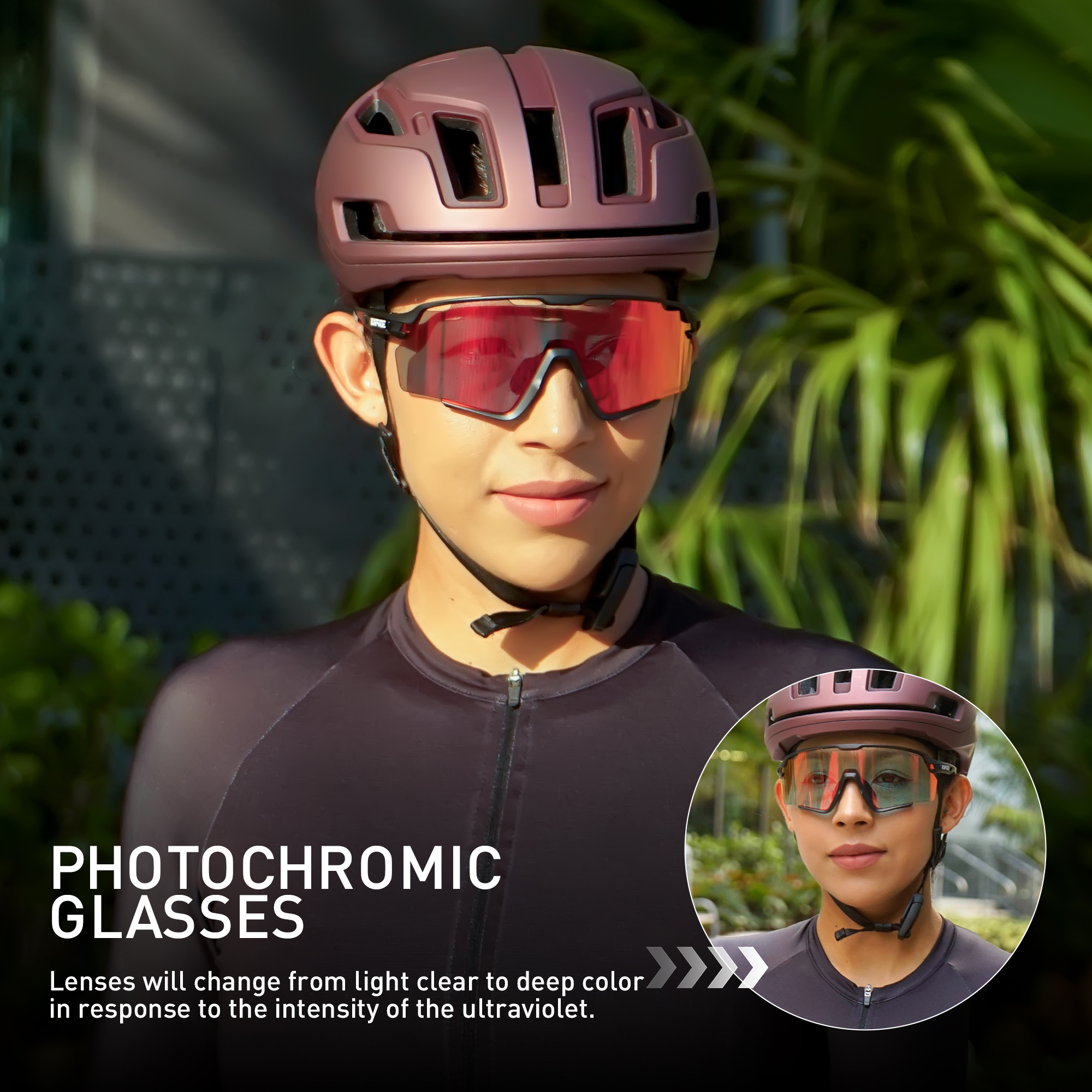 KAPOVE ใหม่ Photochromic กลางแ - Mountain Biking Glasses บทวิจารณ์และราคา